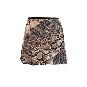 Falda corta snake print