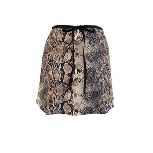 Falda corta snake print