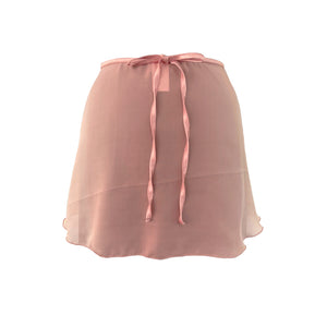 Falda corta degradado rosa palo
